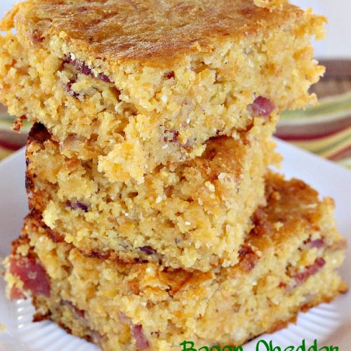 Bacon Cheddar Cornbread | Can't Stay Out of the Kitchen