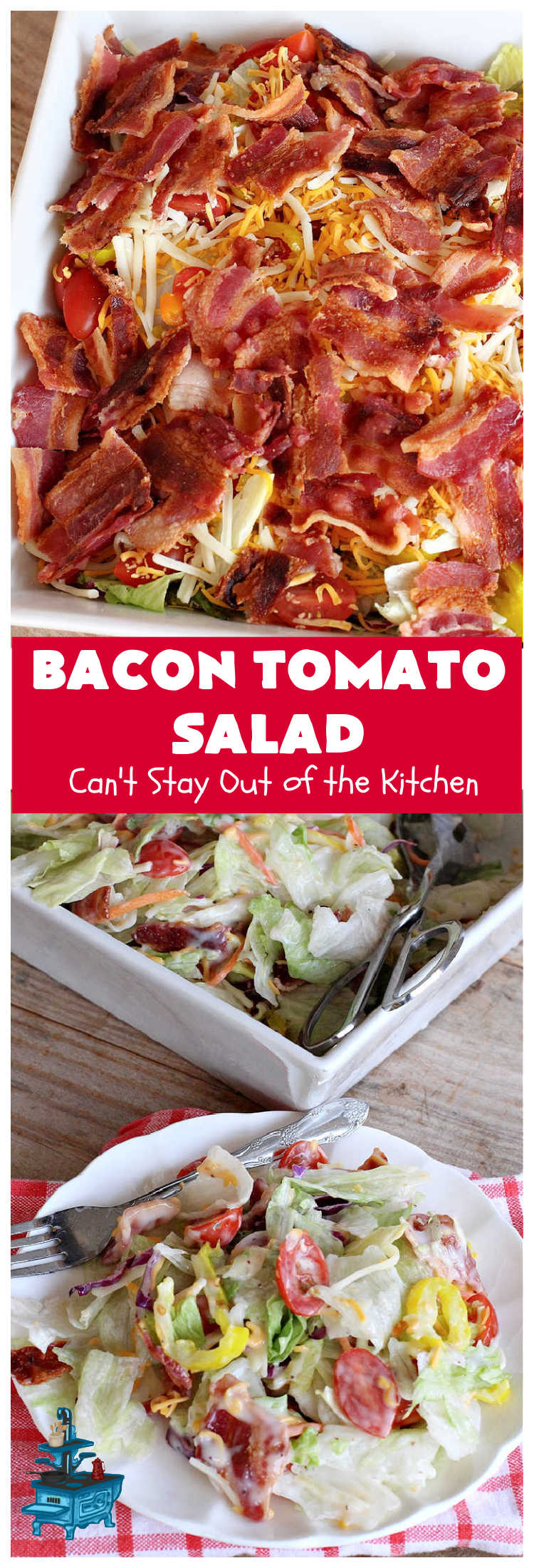 Bacon Tomato Salad | Can't Stay Out of the Kitchen