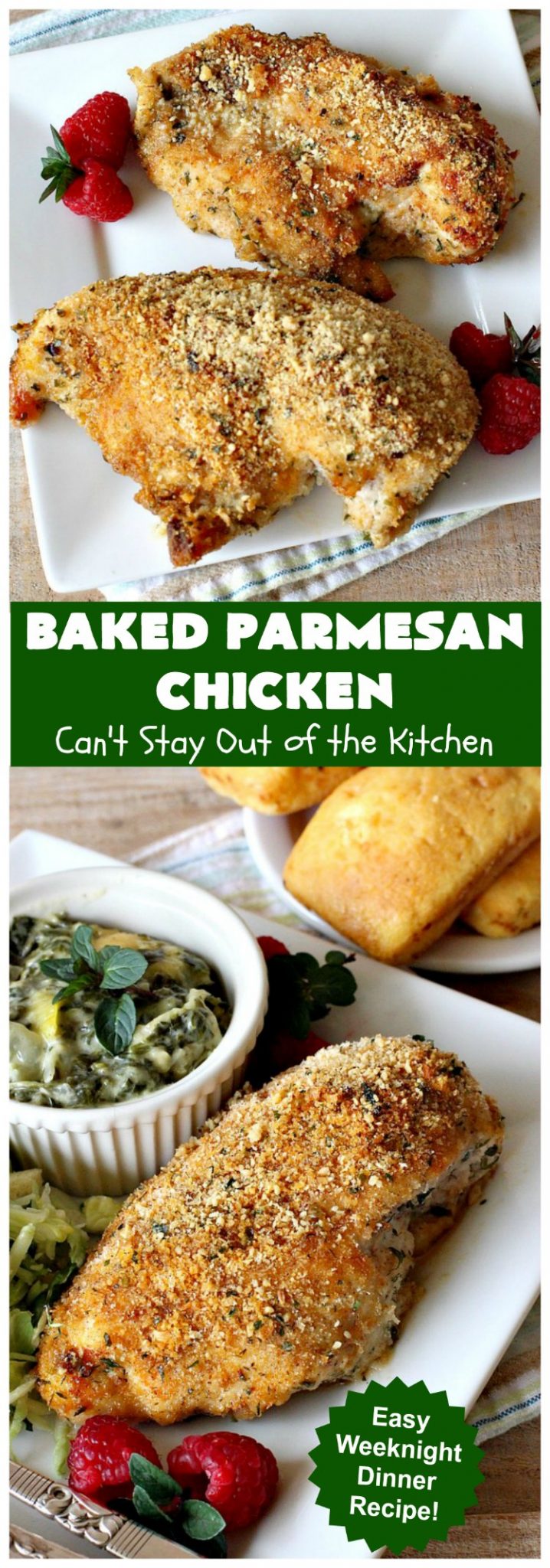 Baked Parmesan Chicken – Can't Stay Out of the Kitchen
