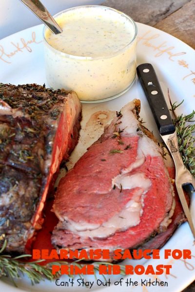 Bearnaise Sauce for Prime Rib Roast | Can't Stay Out of the Kitchen | we make this delicious #Bearnaisesauce every year for #Christmas when we make #primerib. It's easy and tasty. #glutenfree