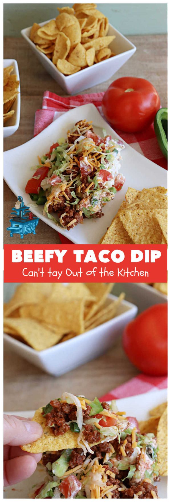 Beefy Taco Dip – Can't Stay Out of the Kitchen