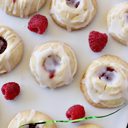 Berry Shortbread Dreams | Can't Stay Out of the Kitchen | these dreamy #cookies are filled with #raspberry preserves and have an #almond shortbread base as well as almond icing. They are terrific for #holiday parties. #dessert