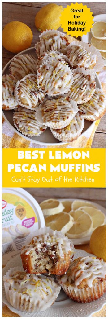 Best Lemon Pecan Muffins | Can't Stay Out of the Kitchen