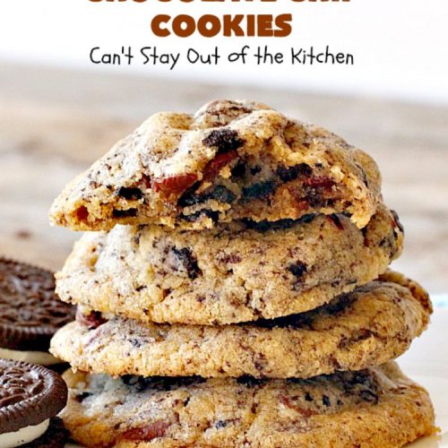 Best Oreo Chocolate Chip Cookies | Can't Stay Out of the Kitchen | these rich & decadent #cookies are filled with #Oreos & #chocolate chips. They are divine. Fantastic for #holiday parties & #tailgating. #dessert