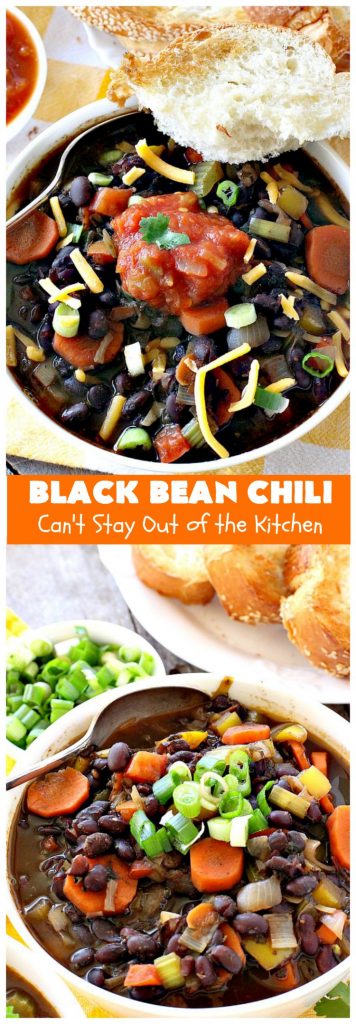 Black Bean Chili | Can't Stay Out of the Kitchen