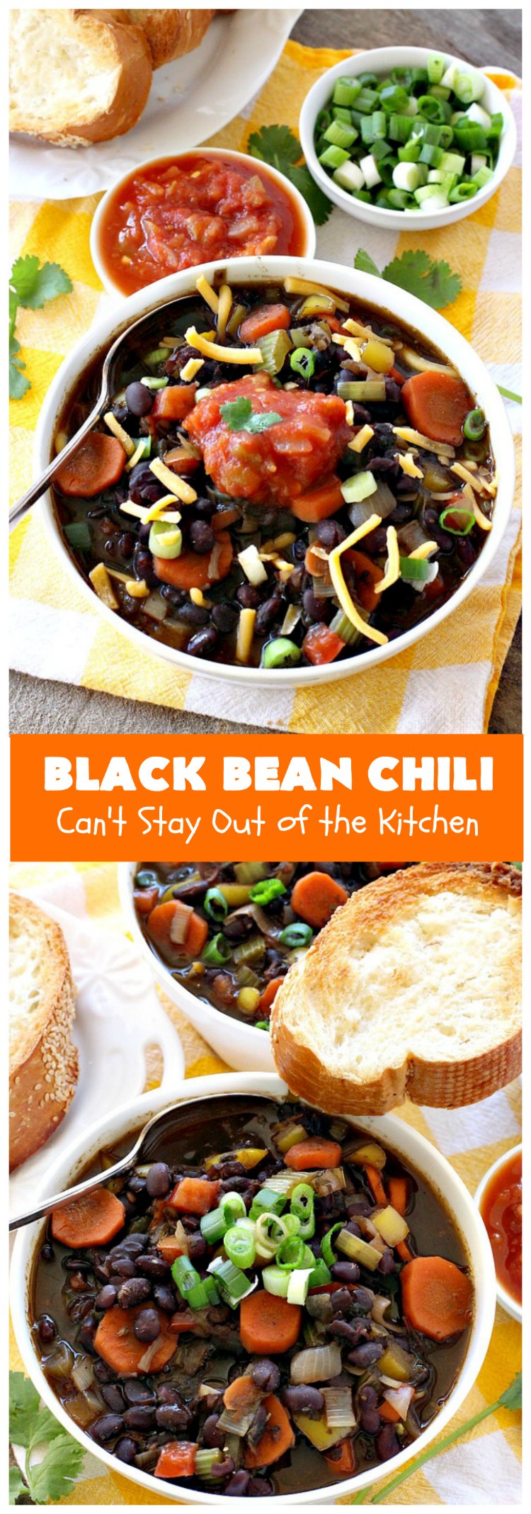 Black Bean Chili | Can't Stay Out of the Kitchen | fabulous #BlackBean #chili #recipe that's perfect for cold, winter days. It's healthy, #vegan, #GlutenFree & #CleanEating. #TexMex #soup #MeatlessMondays #BlackBeanChili