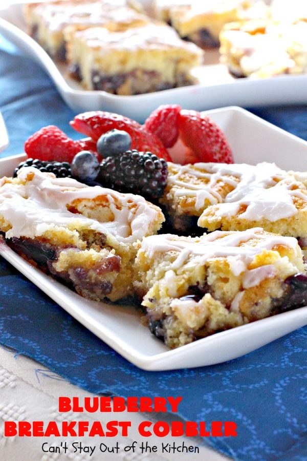 Blueberry Breakfast Cobbler Can't Stay Out of the Kitchen