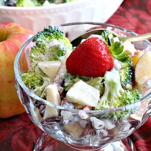 Broccoli Apple Salad | Can't Stay Out of the Kitchen