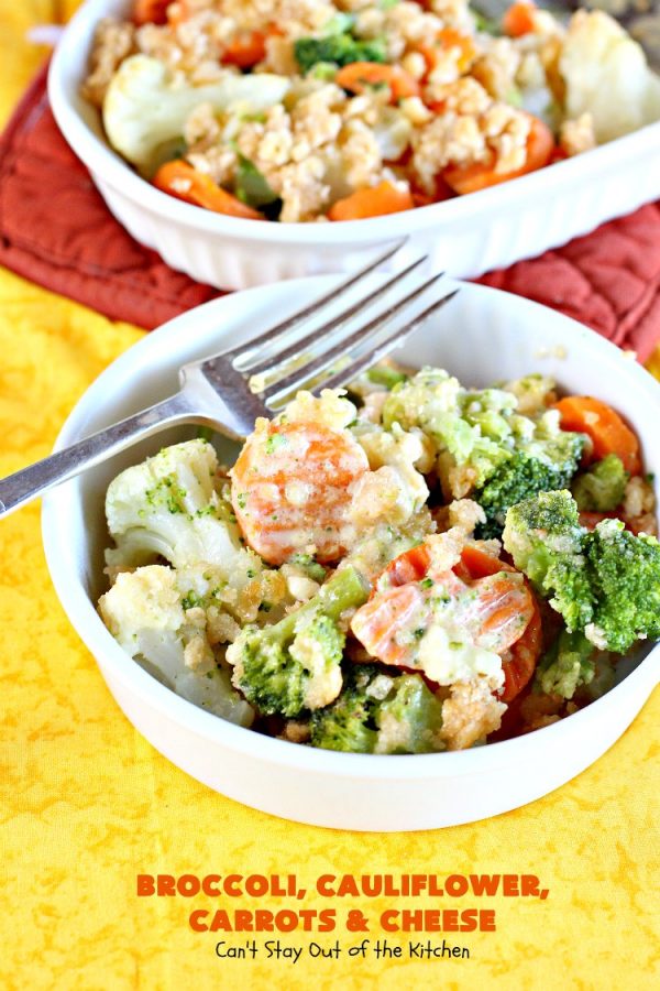 Broccoli, Cauliflower, Carrots and Cheese Can't Stay Out of the Kitchen