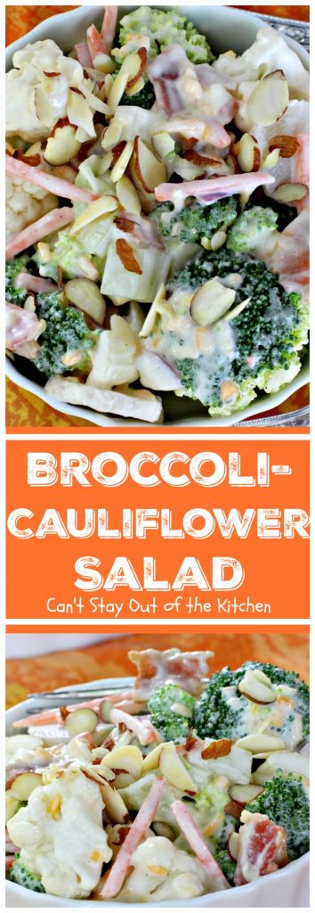 Broccoli-Cauliflower Salad | Can't Stay Out of the Kitchen