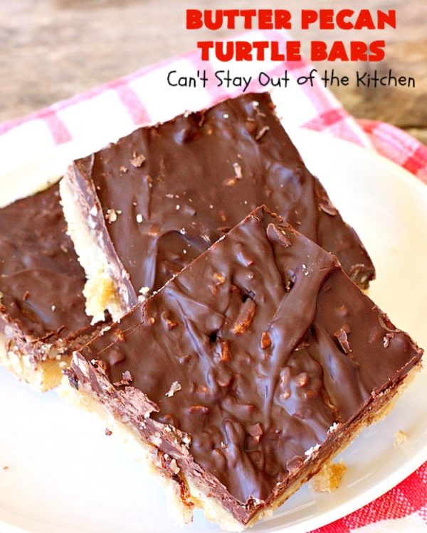 Butter Pecan Turtle Bars Can't Stay Out of the Kitchen