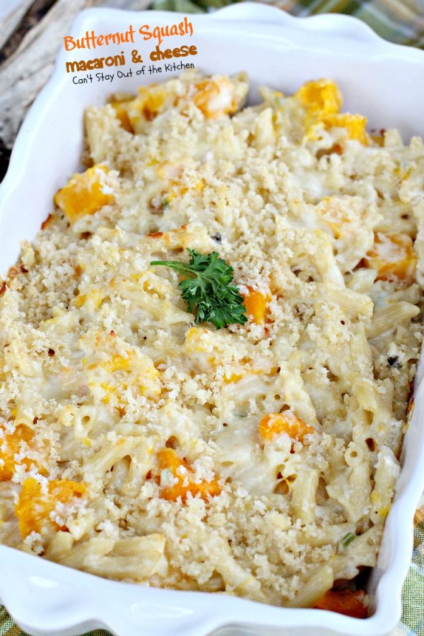 Butternut Squash Macaroni and Cheese | Can't Stay Out of the Kitchen