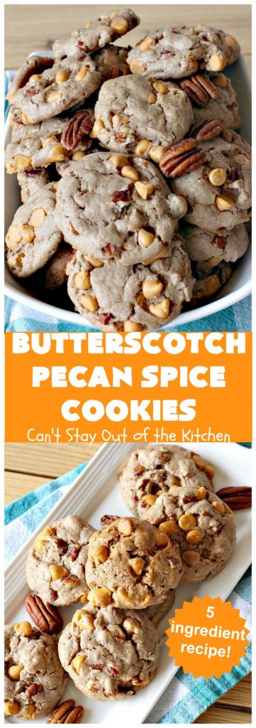 Butterscotch Pecan Spice Cookies | Can't Stay Out of the Kitchen