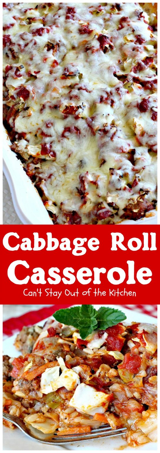 Cabbage Roll Casserole – Can't Stay Out of the Kitchen