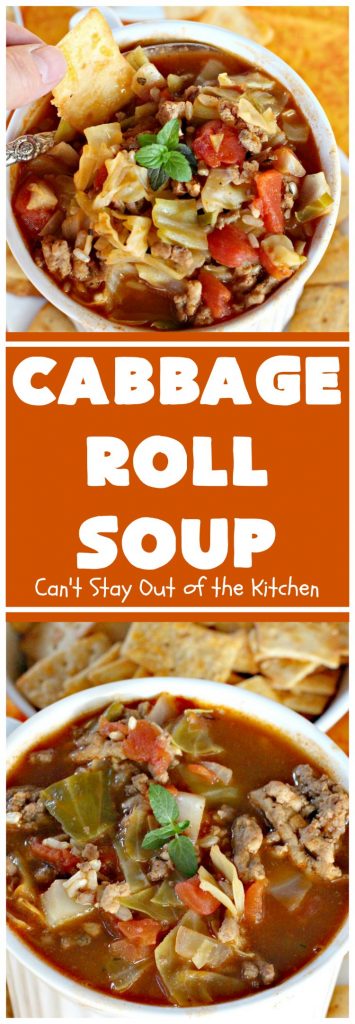 Cabbage Roll Soup | Can't Stay Out of the Kitchen