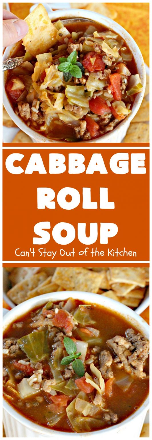 Cabbage Roll Soup – Can't Stay Out Of The Kitchen