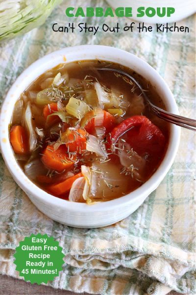 Cabbage Soup – Can't Stay Out of the Kitchen