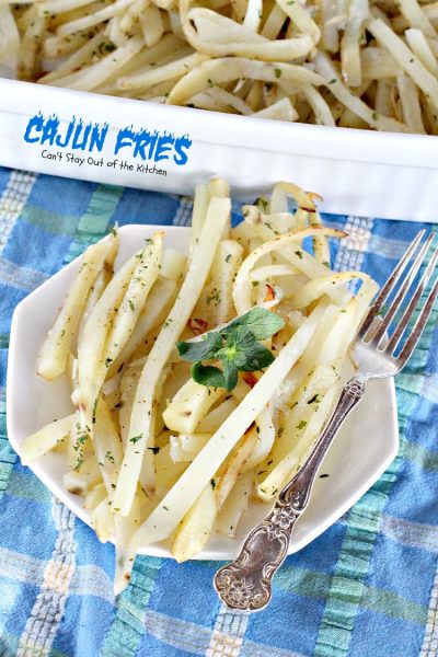 Cajun Fries | Can't Stay Out of the Kitchen | these amazing oven-baked #fries have amazing flavor from #cajun seasoning. #glutenfree #vegan