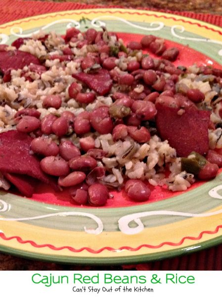 Cajun Red Beans and Rice | Can't Stay Out of the Kitchen | this delicious #maindish is quick and easy. #cajun #rice #redbeans