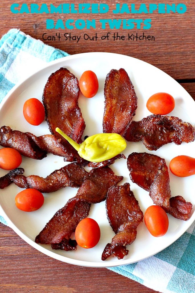 Caramelized Jalapeno Bacon Twists Can't Stay Out of the Kitchen
