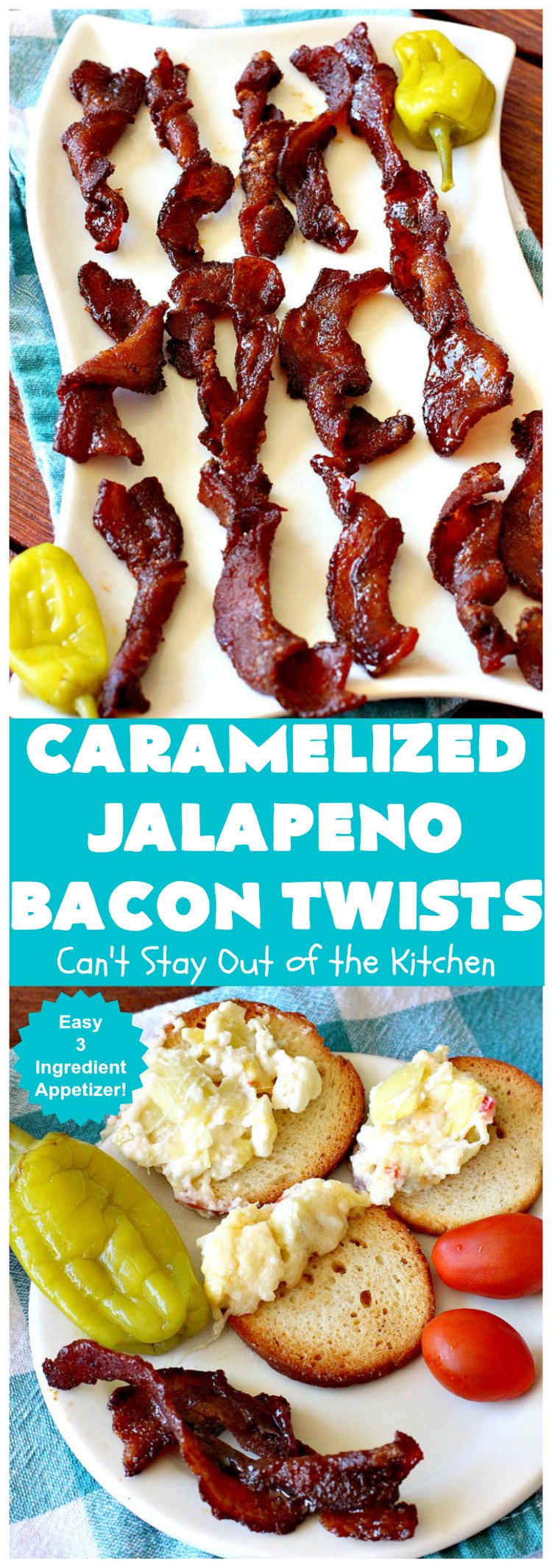 Caramelized Jalapeno Bacon Twists | Can't Stay Out of the Kitchen