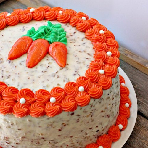 Carrot Cake | Can't Stay Out of the Kitchen | the most awesome Carrot Cake ever! This #cake is so rich you will be drooling over each bite. #dessert #creamcheese frosting.
