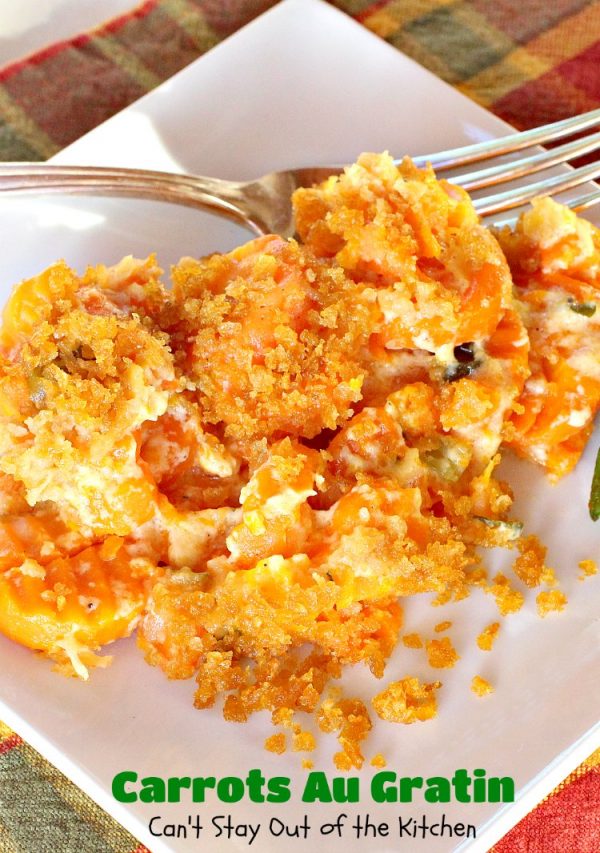 Carrots au Gratin Can't Stay Out of the Kitchen