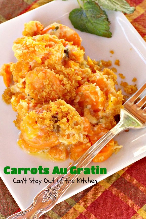 Carrots au Gratin Can't Stay Out of the Kitchen