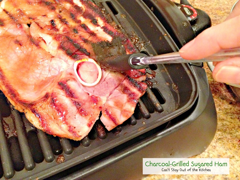 CharcoalGrilled Sugared Ham IMG_5958 Can't Stay Out of the Kitchen