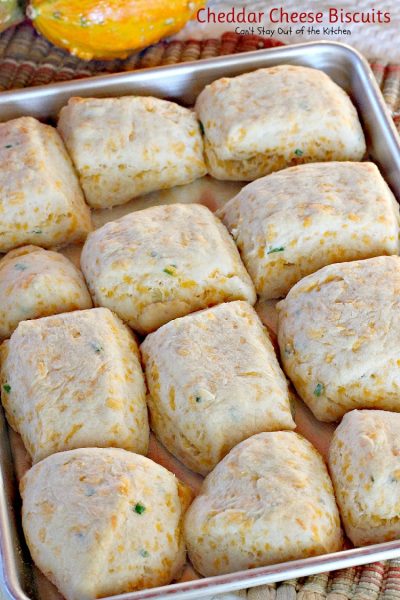 Cheddar Cheese Biscuits | Can't Stay Out of the Kitchen | these amazing #biscuits are filled with #cheddarcheese and chives for a really fabulous taste.