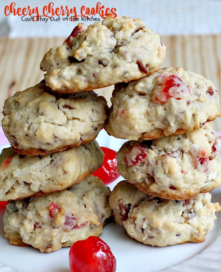 Cheery Cherry Cookies | Can't Stay Out of the Kitchen