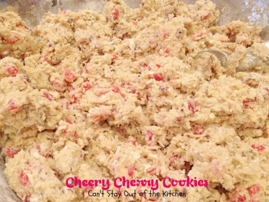 Cheery Cherry Cookies | Can't Stay Out of the Kitchen | fabulous #cherry #cookies with #pecans and #coconut. #dessert #candiedcherries