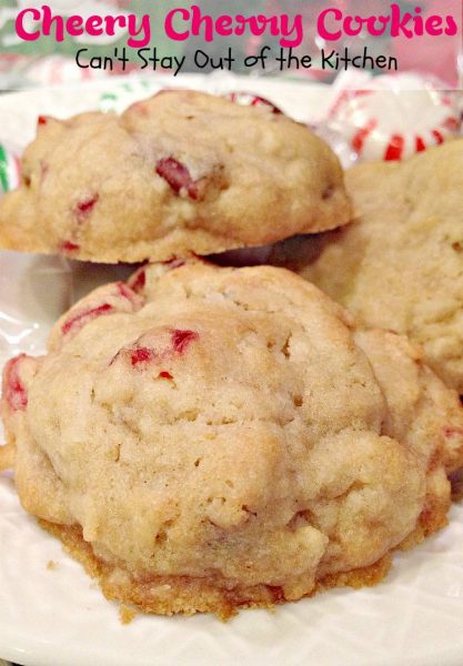 Cheery Cherry Cookies | Can't Stay Out of the Kitchen | fabulous #cherry #cookies with #pecans and #coconut. #dessert #candiedcherries