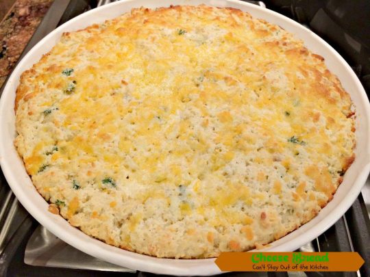 Cheese Bread | Can't Stay Out of the Kitchen | delicious #dinner #bread that's so quick and easy. This one starts with #Bisquick! #cheese