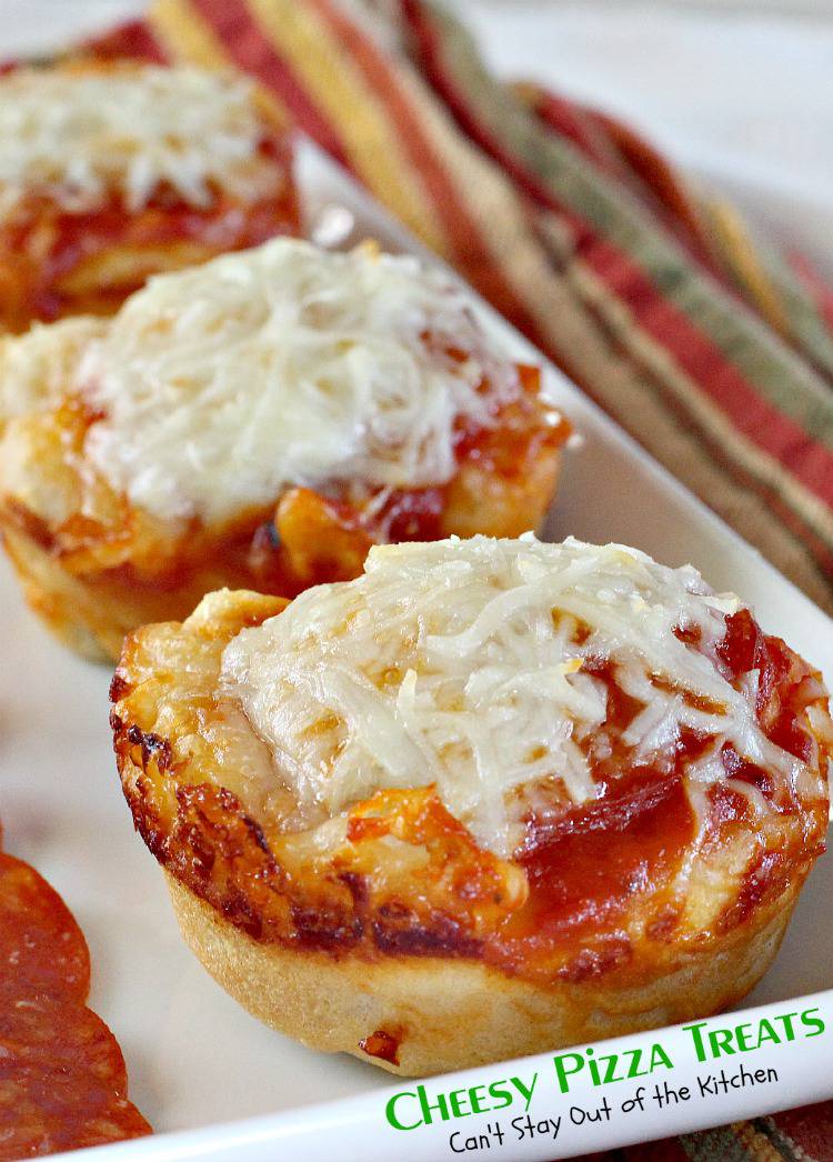 Cheesy Pizza Treats - Can't Stay Out of the Kitchen