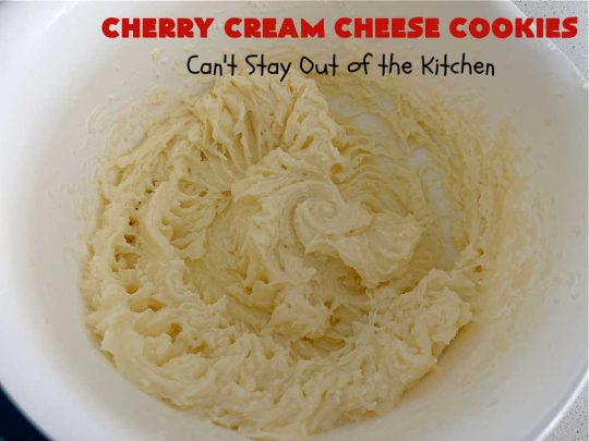 Cherry Cream Cheese Cookies | Can't Stay Out of the Kitchen | #CherryCreamCheeseCookies are a fantastic #dessert to make for #holiday #baking & #ChristmasCookieExchanges. These lovely #ThumbprintCookies are filled with #CherryPreserves with just a hint of #lemon. Your friends & family will love these sweet treats! #cookies #Cherries #CherryCookies #CreamCheeseCherry Cream Cheese Cookies | Can't Stay Out of the Kitchen | #CherryCreamCheeseCookies are a fantastic #dessert to make for #holiday #baking & #ChristmasCookieExchanges. These lovely #ThumbprintCookies are filled with #CherryPreserves with just a hint of #lemon. Your friends & family will love these sweet treats! #cookies #Cherries #CherryCookies #CreamCheese