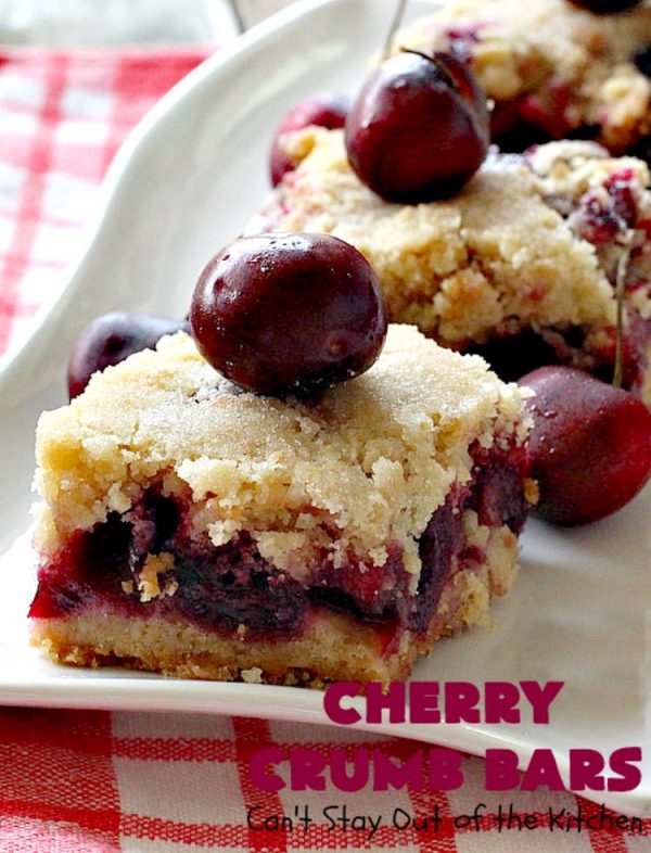 Cherry Crumb Bars Cant Stay Out Of The Kitchen