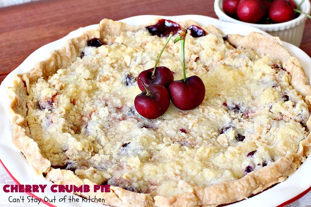 easy cherry crumb pie recipe