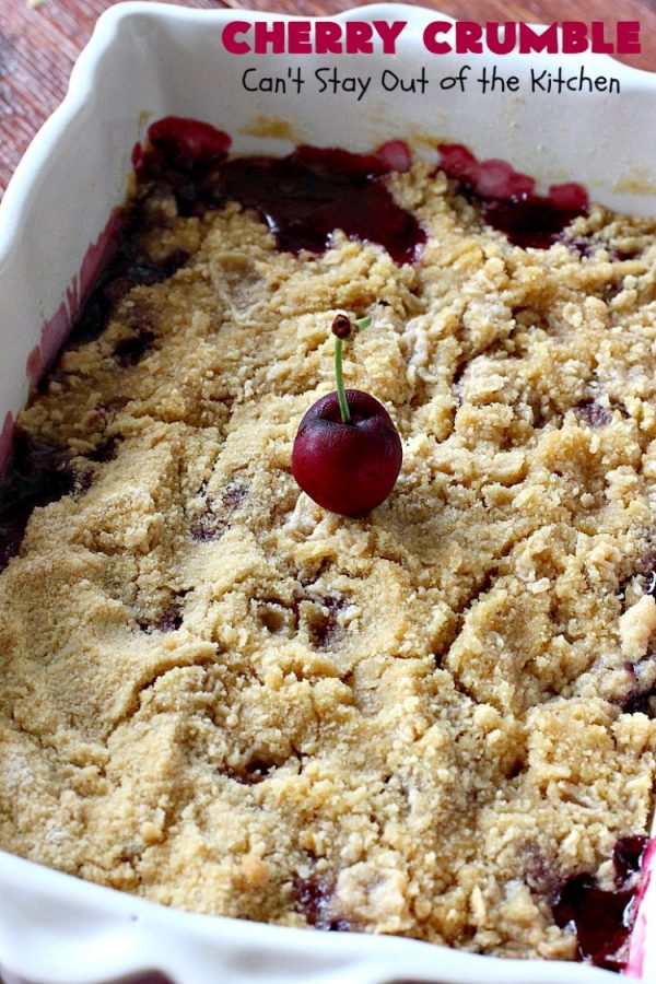 Cherry Crumble – Can't Stay Out of the Kitchen