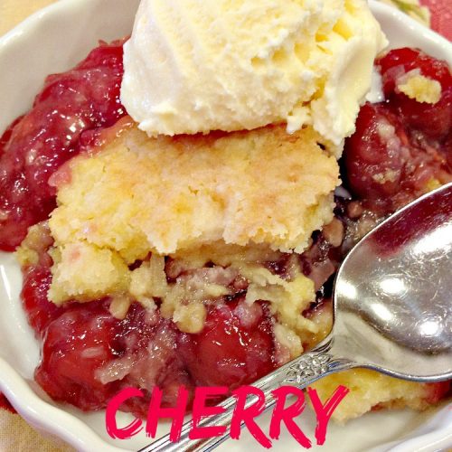 Cherry Dump Cake Cobbler | Can't Stay Out of the Kitchen