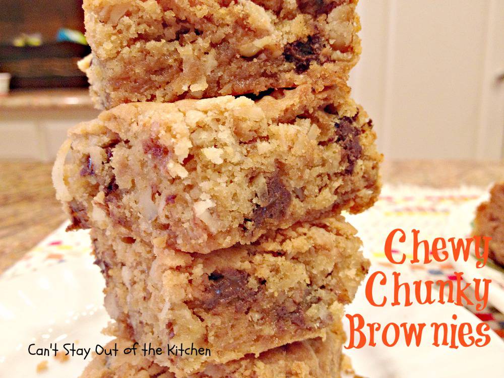 Chewy Chunky Brownies Recipe Pix 14 532 Can't Stay Out of the Kitchen
