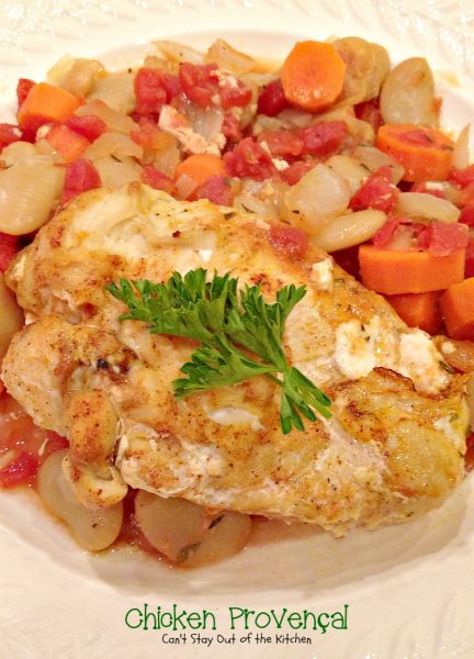 Chicken Provencal | Can't Stay Out of the Kitchen | the tasty one-dish #chicken dish is incredibly good. #glutenfree #butterbeans #tomatoes