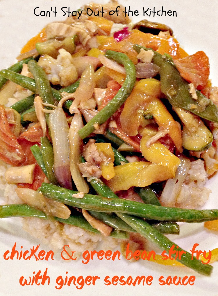 Chicken and Green Bean Stir Fry with Ginger Sesame Sauce Recipe Pix