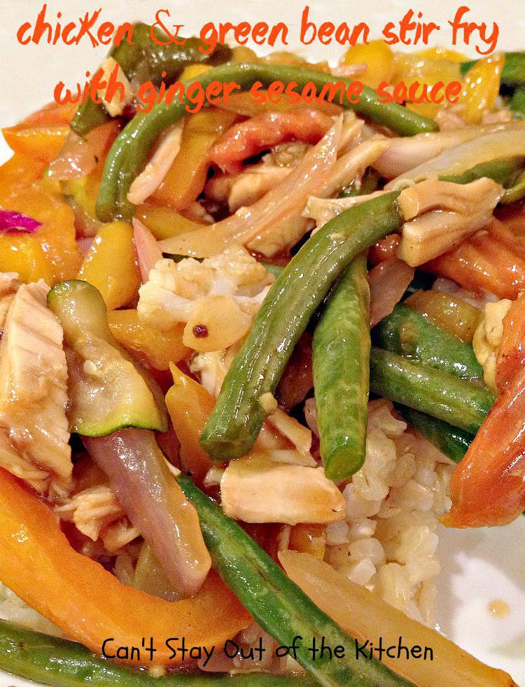 Chicken and Green Bean Stir Fry with Ginger Sesame Sauce Recipe Pix
