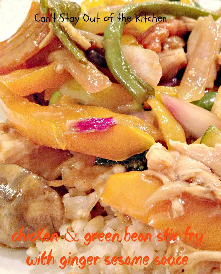 Chicken and Green Bean Stir Fry with Ginger Sesame Sauce Recipe Pix