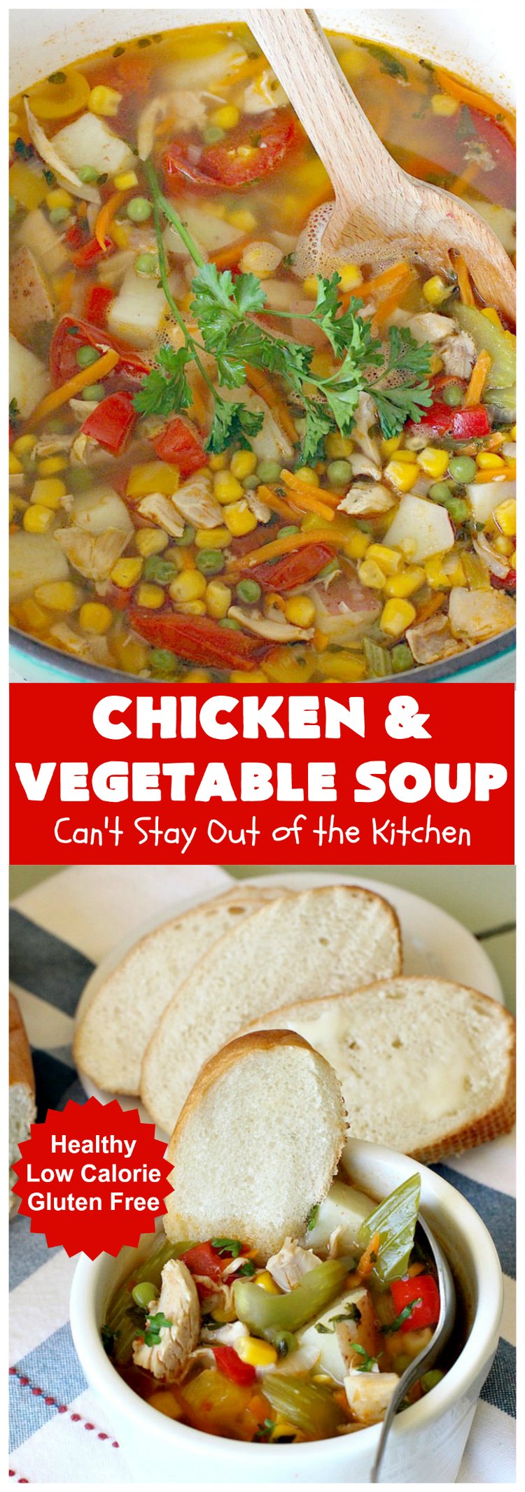 Chicken and Vegetable Soup | Can't Stay Out of the Kitchen