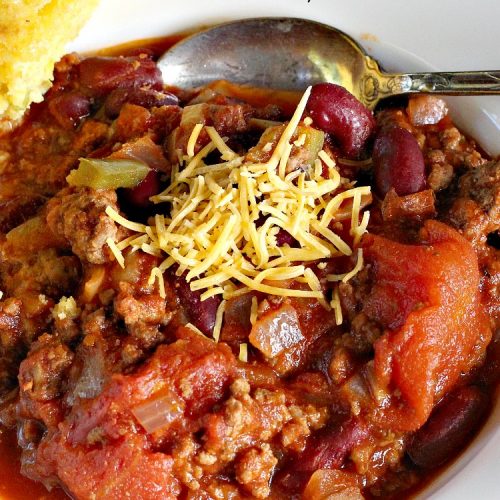 Favorite Chili Con Carne | Can't Stay Out of the Kitchen | this is our favorite #chili recipe. Perfect comfort food for fall & winter nights! #soup #glutenfree