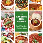 17 Favorite Chili Recipes | Can't Stay Out of the Kitchen | 17 delightful #chili #recipes to choose from including #beef, #chicken, #turkey or #vegan. Most are #GlutenFree. Enjoy your favorite #Fall comfort food with one of these great entrees. #ChiliRecipes #17FavoriteChiliRecipes