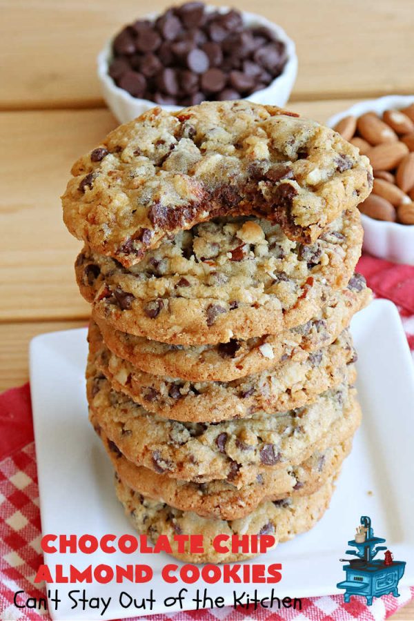 Chocolate Chip Almond Cookies Can't Stay Out of the Kitchen