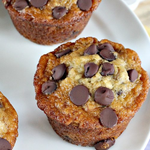 Chocolate Chip Banana Muffins | Can't Stay Out of the Kitchen